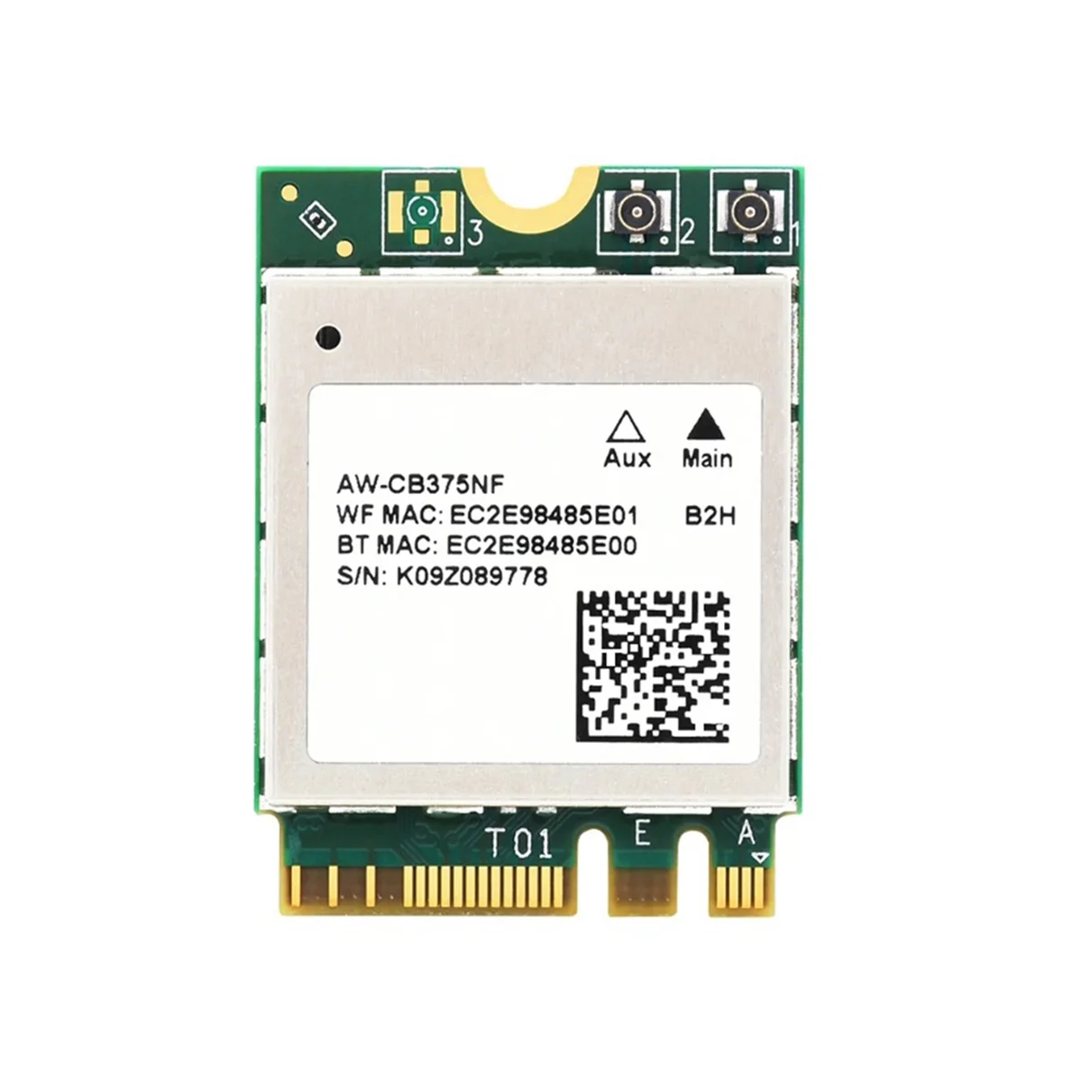 

AW-CB375NF Dual-Band Wireless Network Card,2.4G/5GHz Dual-Band WiFi Card,RTL8822CE-CG Core,Bluetooth5.0,Supports BLE NX