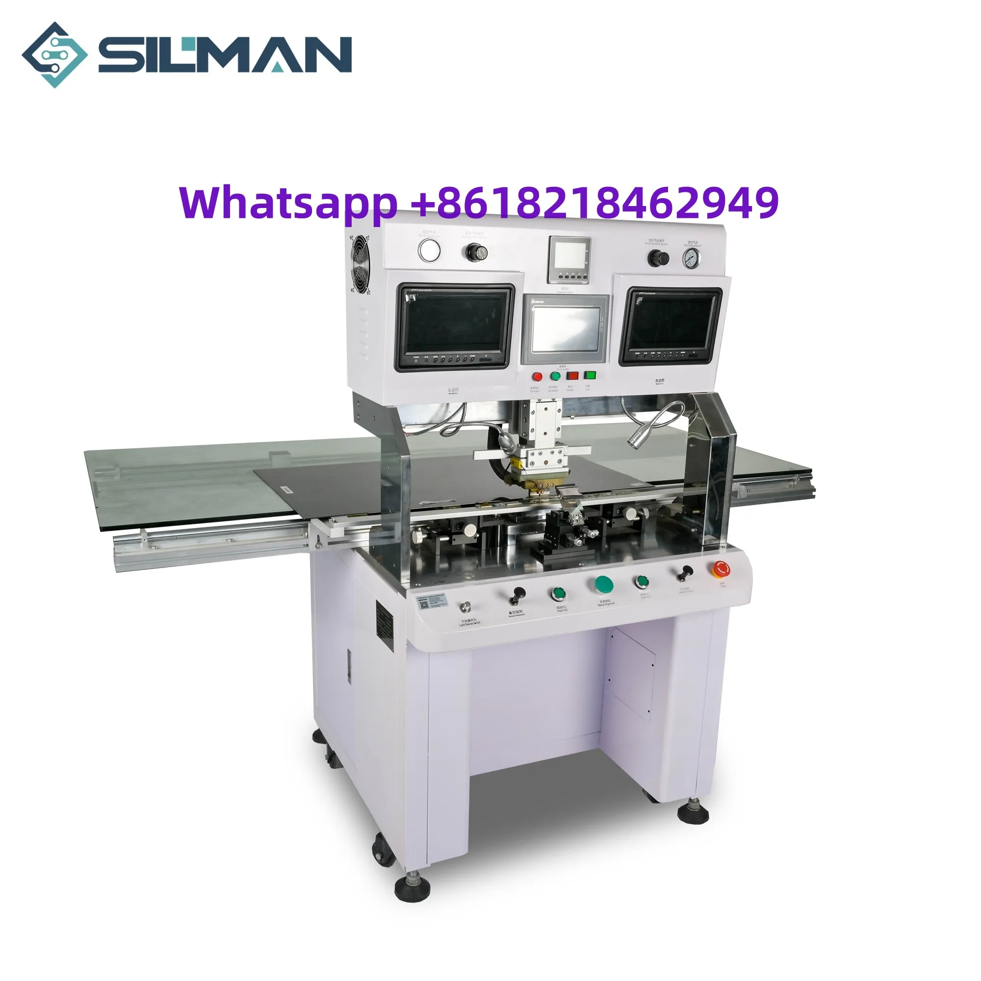 Silman ST-100SS 100 inch Single Head LCD Panel Repair Machine ACF COF Bonding Machine For Laptop TV Screen TAB FPC COG Repairing 4