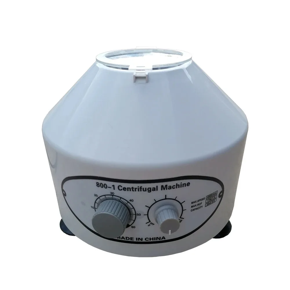 800-1 Electric Laboratory Centrifuge PRP PRF Plasma 4000rpm With 6pcs 20ml Centrifugal Tube Adaptor Laboratory Separation Tool