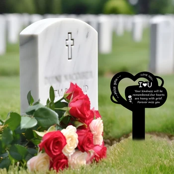 Acrylic Pet Memorial Cemetery Gravestone Memorial Supplies Acrylic Garden Stake Outdoor Decorative For Yard Your Dog and Cat 1
