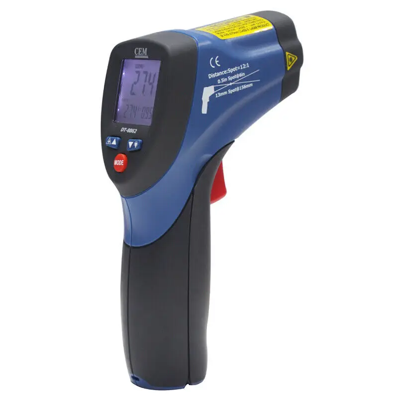

CEM DT-8862 Professional InfraRed Thermometers with Dual Laser Targeting KD