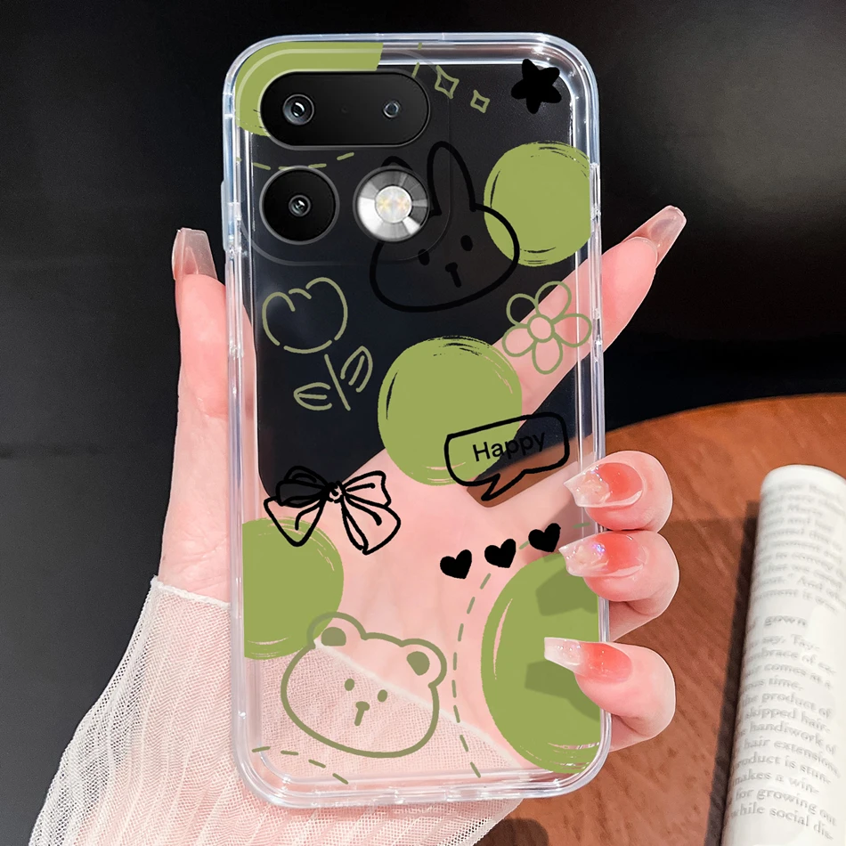 Stylish Soft Slim TPU Clear Silicone Phone Case - Lightweight Protective Cover
