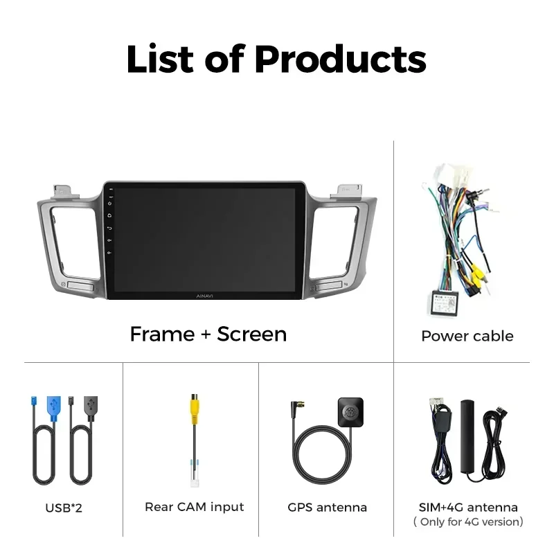 Car radio For Toyota RAV4 RAV 4 XA40 2012- Carplay Android Auto Qualcomm Car Stereo Multimedia Player DSP 48EQ 2 Din car multimedia player car radio