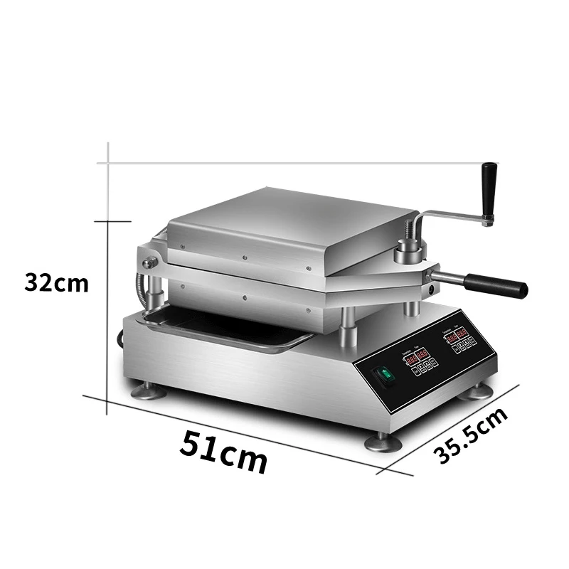 Electric Thin Cake Machine Pressing Pizza Seafood 220V/2800W Commercial Desktop Pancake Machine Pancake Fruit Machine QM-E90 2