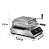 Electric Thin Cake Machine Pressing Pizza Seafood 220V/2800W Commercial Desktop Pancake Machine Pancake Fruit Machine QM-E90 2