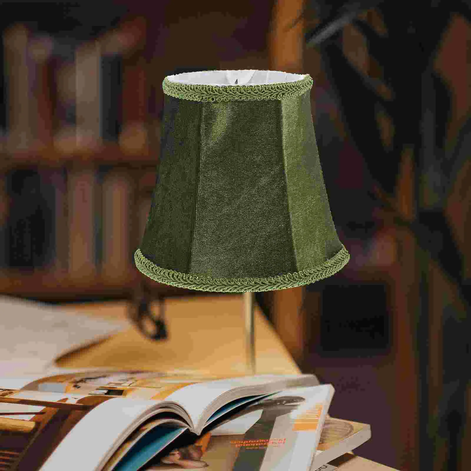 

Lamp Shades Vintage Cover for Wall Lamps European Style Drum Lampshade Cloth Accessory