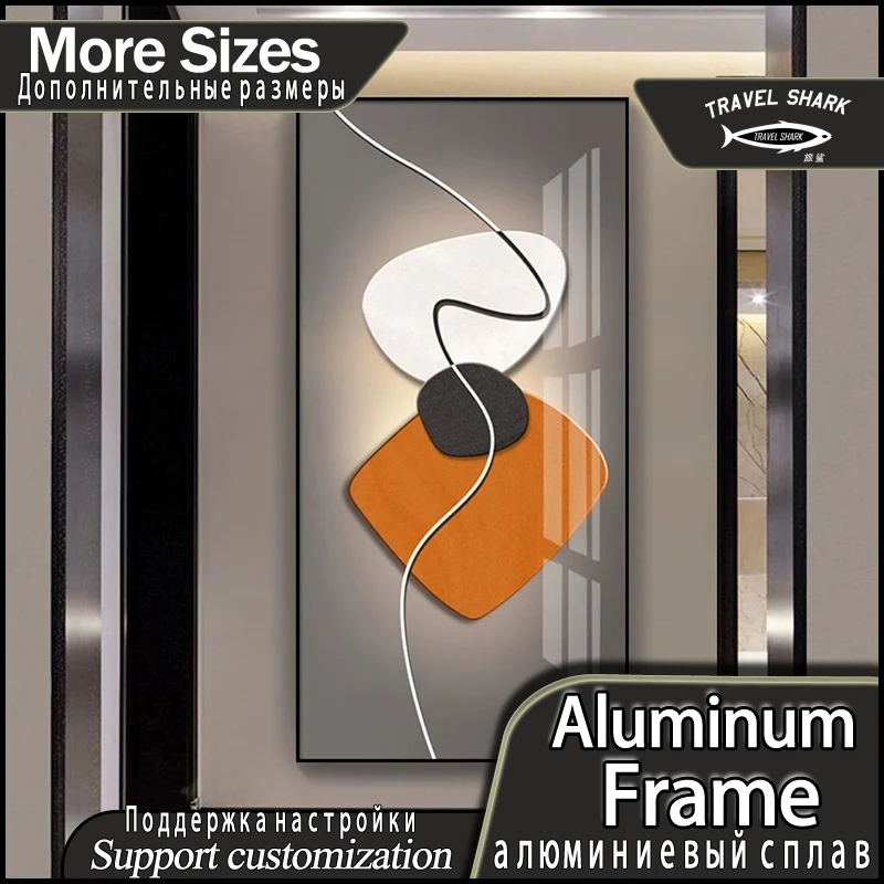 

Simplicity Fashion Electrical Meter Box Decorative Painting Accessory Living Room Corridor Decor Print Poster With Picture Frame