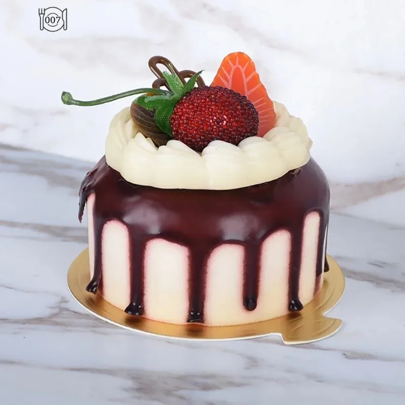 8/9cm Cake Base Disposable Round Mousse Dessert Board Food Paper Mat Cake Display Tray Baking Accessories Tools 100 Pcs