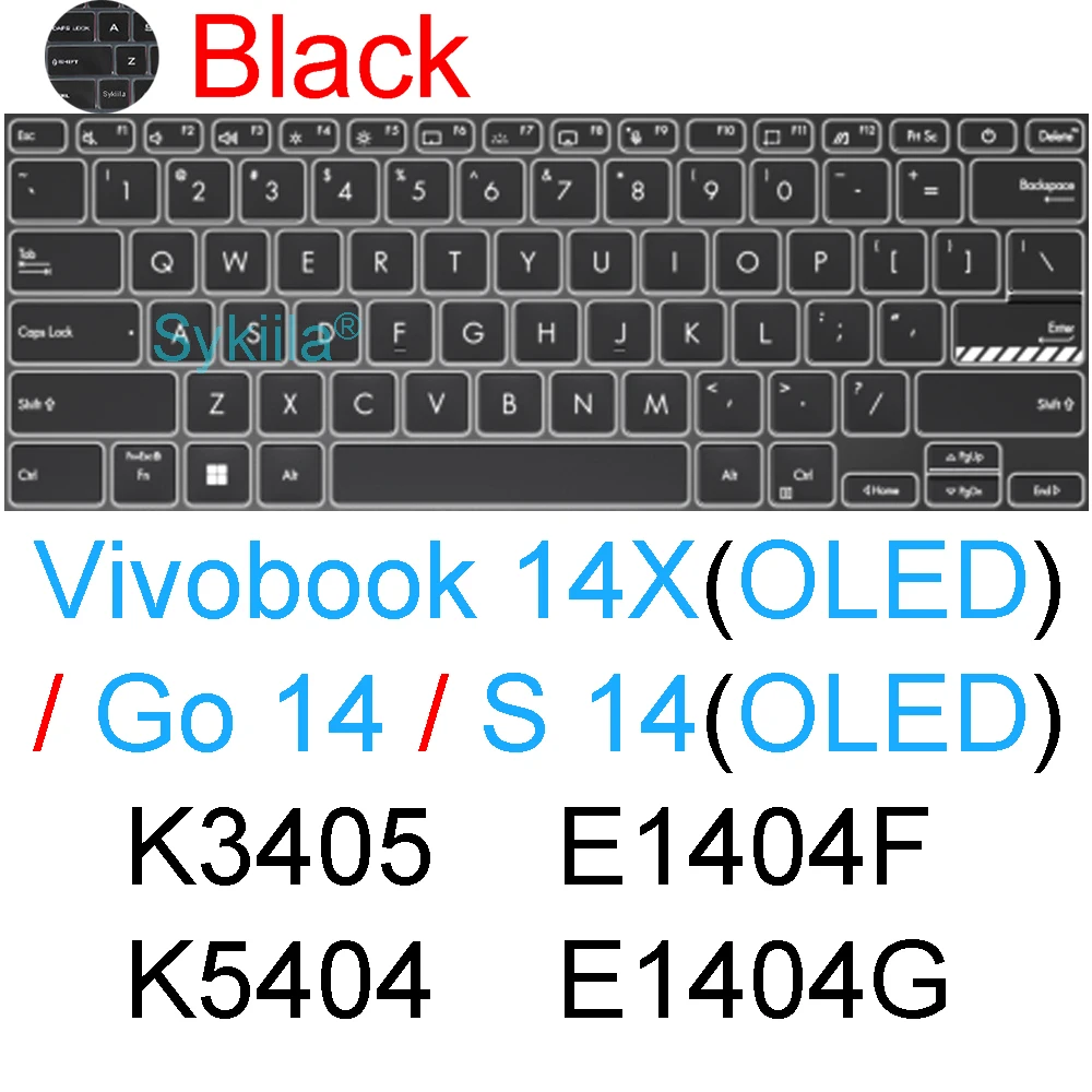 Keyboard Cover For ASUS Vivobook S5402 K3402 S3402 14 Inch Laptop - Ultra Thin Protective Skin US Layout