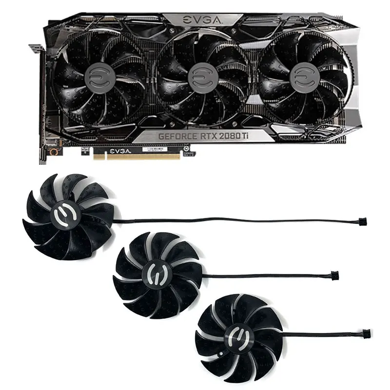 Nuova Sostituzione Della Ventola Di Raffreddamento Muslimex Da 87Mm Per Ventole Di Raffreddamento Della Scheda Video Grafica Evga Rtx 2080 Ti Ftw3 Ult
