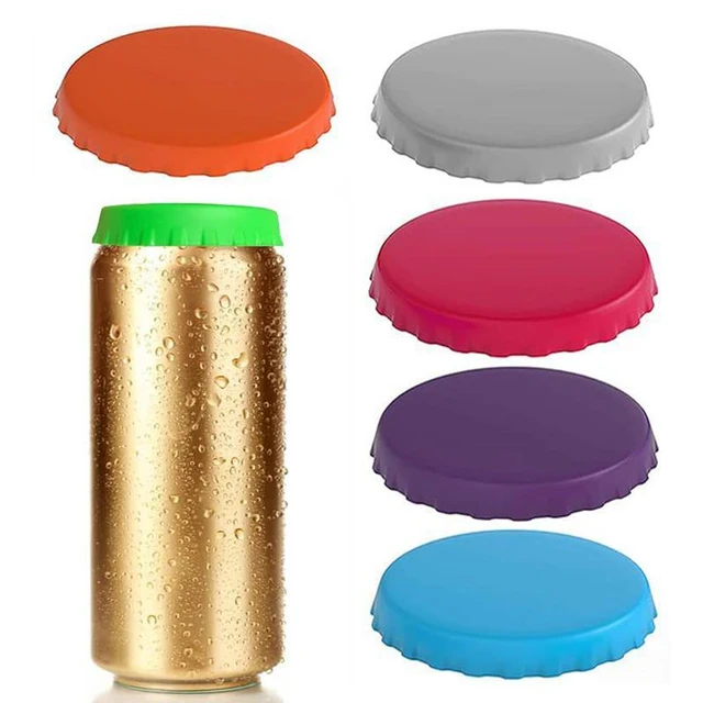 Bouchon Canette,Couvercles De Boisson RéUtilisables De 6 Couleurs