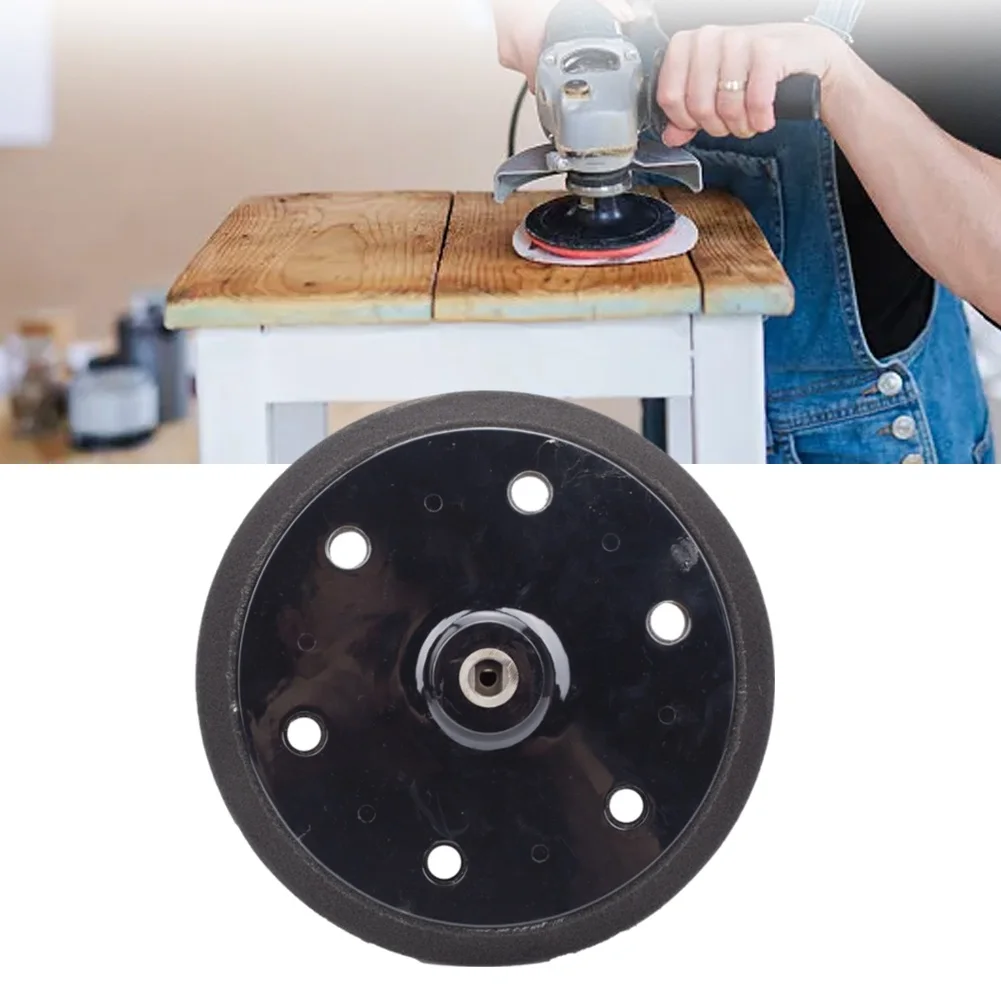 

9inch 215mm 6Hole Wall Polishing Sanding Pad Backing Plate Hook And Loop Dustless Sander Cable Sander Sanding Disc Abrasive Tool