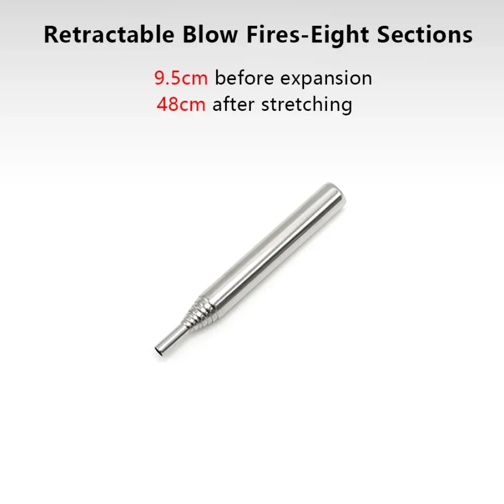 Telescopic Stainless Steel Fire Blowpipe 6