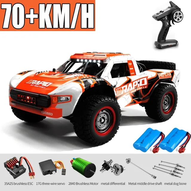 JJRC Q130 1:16 70KM/H 4WD RC Car with Light Brushless Motor Remote Control Cars High Speed Drift Monster Truck Adults Kids Toys 1