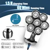 5 in1 Head Shavers for Men 7D, Cordless Bald Head Shaver Wet&Dry Waterproof Electric Razor for Men with LED Display Grooming Kit 6