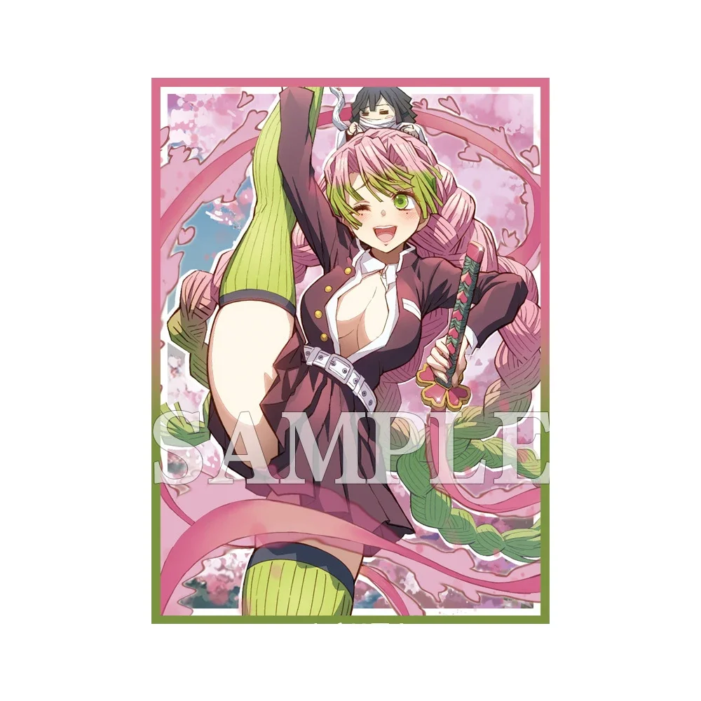 60PCS 67x92mm Standard Size Anime Card Sleeves TCG Board Game Kanroji Mitsuri Board Game Trading Cards Sleeves for MTG/PKM 2