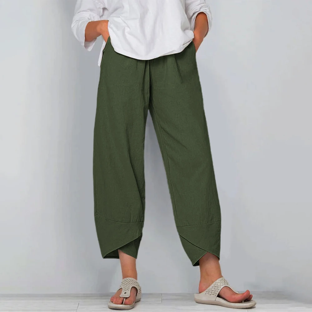 Cotton Linen Harem Pants 2