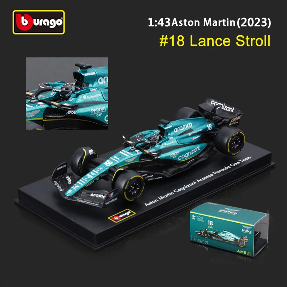 Bburago 1:43 F1 Formula 2024 Racing Toy Ferrari SF24 Red Bull RB20 Aston Martin AMR23 Collectible Alloy Model Car Birthday Gift 5