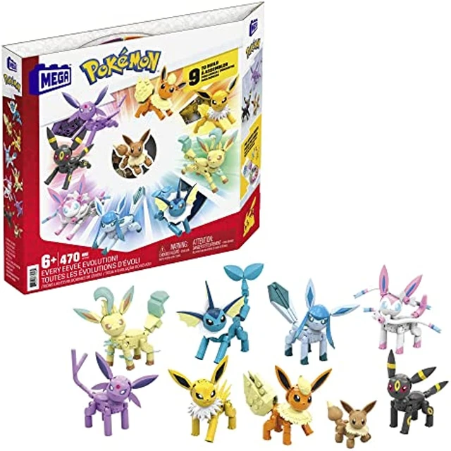 Eevee Evoluções Kit com 2 Pelúcias Pokemon Eevee e Sylveon em