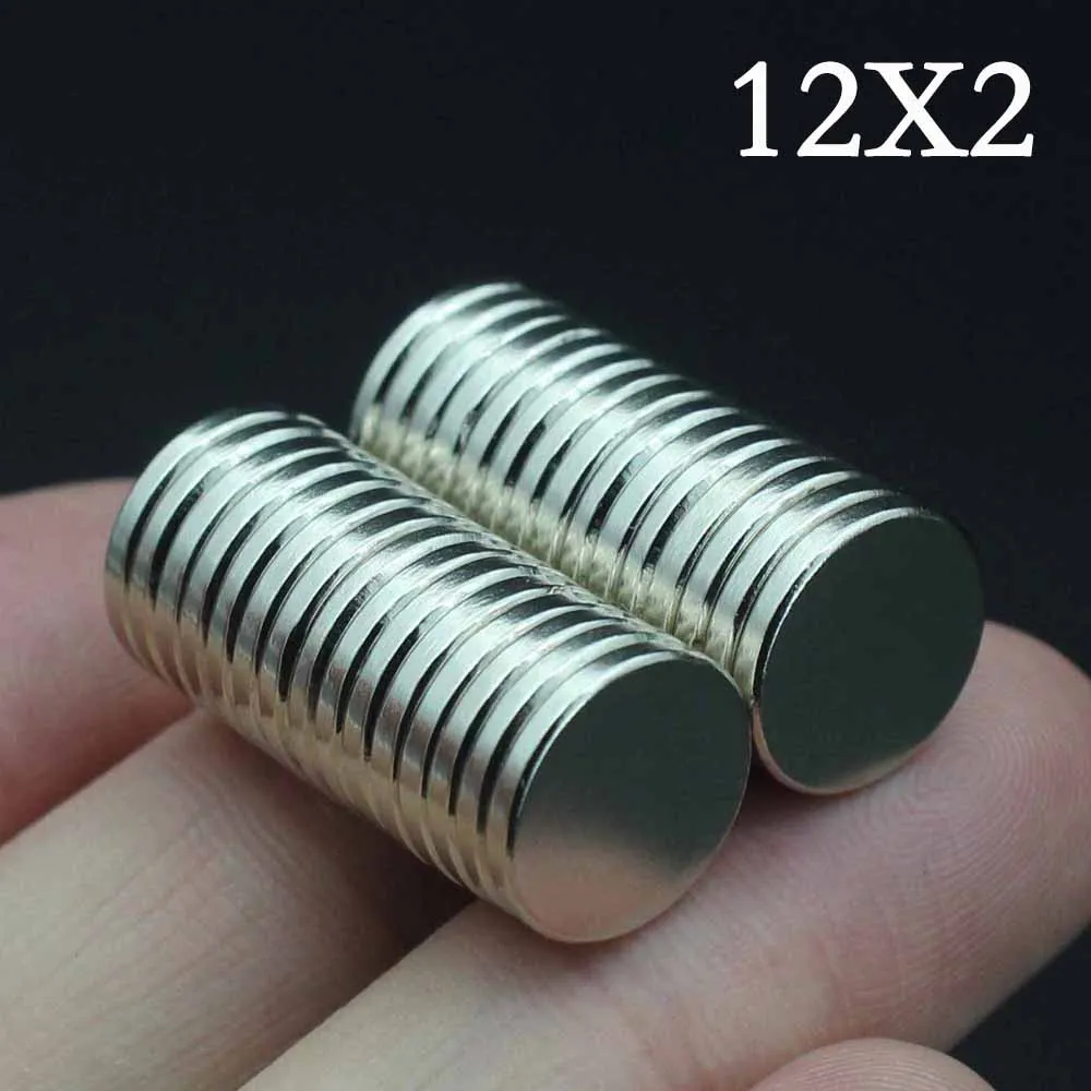

5/10/15/20/30 Pcs 12x2 Neodymium Magnet 12mm x 2mm N35 NdFeB Round Super Powerful Strong Permanent Magnetic imanes Disc 12*2