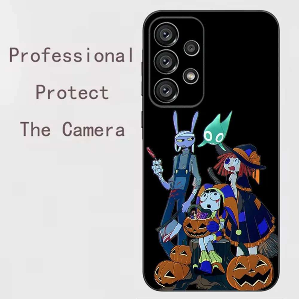Whimsical Digital Circus Soft Black Phone Case