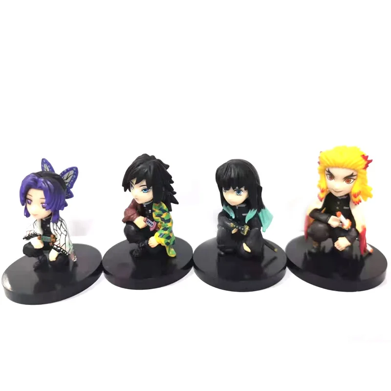 Demon Slayer Ghost Shinobu Mini Anime Doll Action Figure Model Toy Collection Set Regalo Per Bambini Juguetes