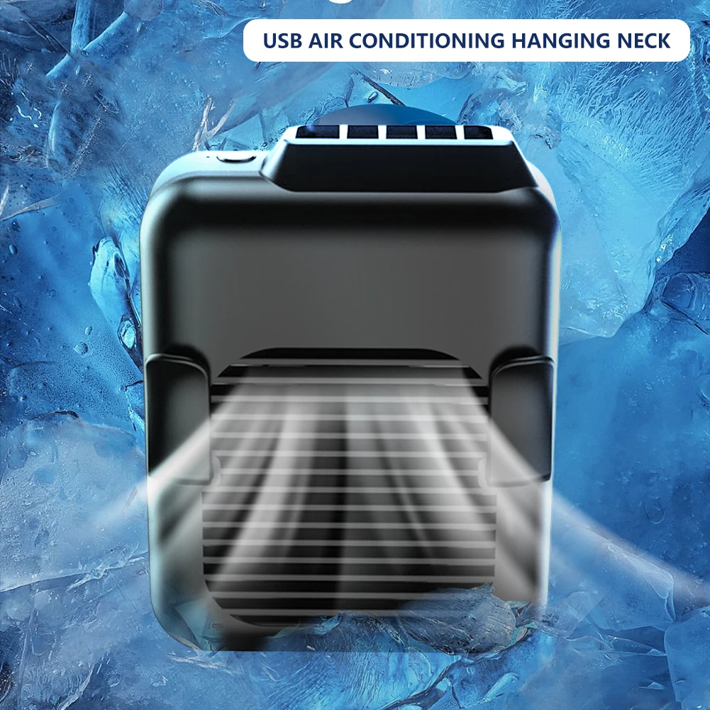 Usb Air Conditioning Hanging Neck Quiet Wearable Electric Fan Handheld