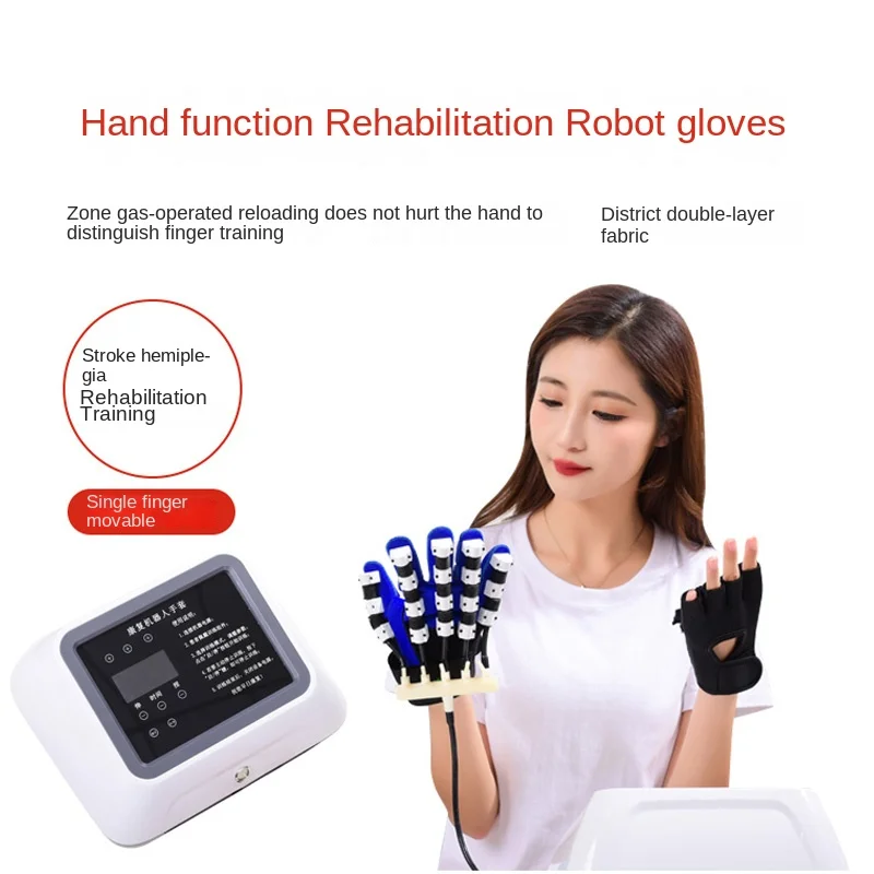 

Finger Rehabilitation Training Equipment Stroke Hemiplegia Hand Electric Functional Exercise Sub-Finger Robot Gloves