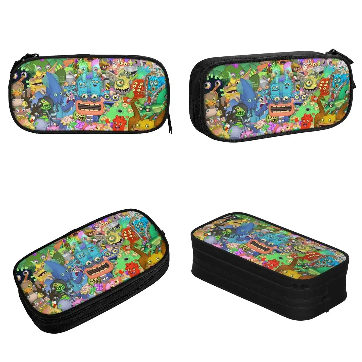 My Singing Monsters Music Game Pencil Case Cute Pen Box Bag Girl Boy Large Storage School Supplies Zipper Pencilcases 2