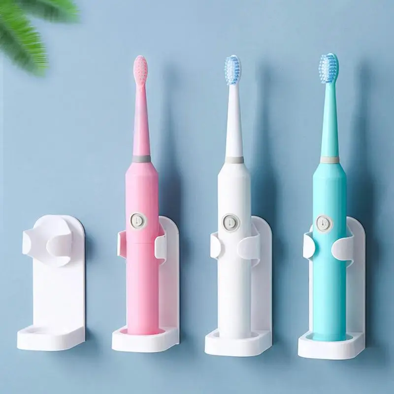 

Self Adhesive Wall Mounted Toothbrush Holder For Bathroom For Electric Toothbrush Wear-resistant Punch Free Stand For Toothbrush