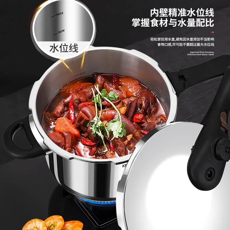 316 Stainless Steel Small Explosion-proof Pressure Cooker, Gas Stove Induction Cooker Dual-use
