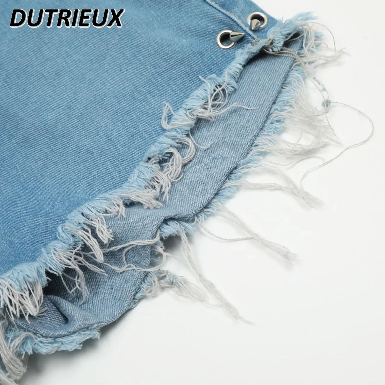 High Street Style Fashion Casual Denim Shorts for Women2024 Spring and Summer New Hot Girl Two Piece Set Ladies' Short Pants