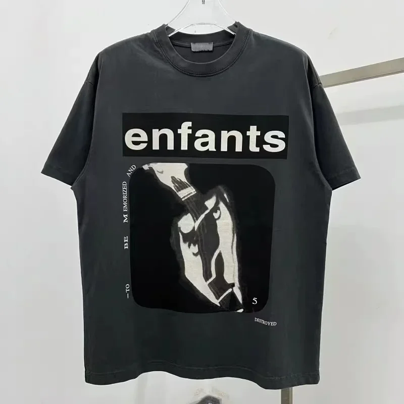 

ERD Tshirts Do Old Memory Destruction Printed Tee Hiphop Men's Women's Loose Enfants Short Sleeve T-shirt