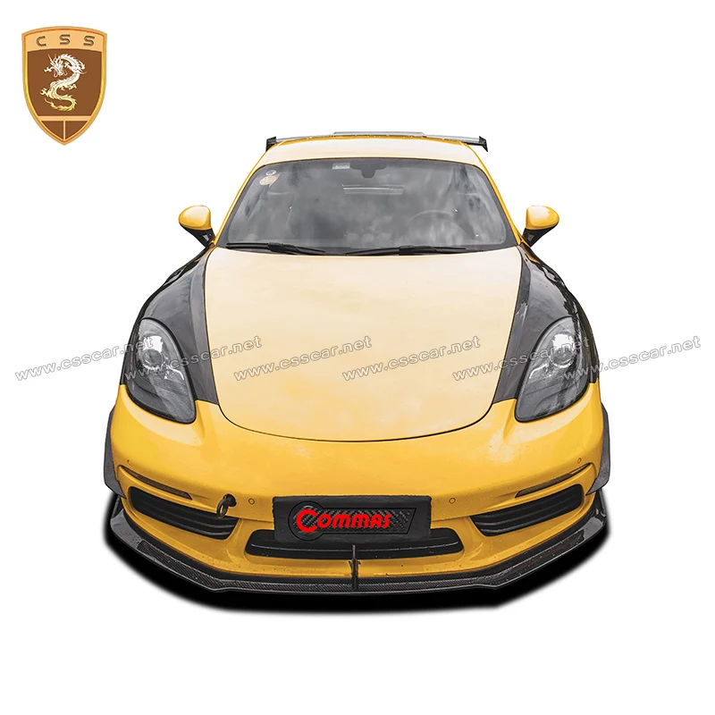 Csscar Per Porsche 718 2016 Upgrade Commas Style Engine Dry Carbon Fiber Body Kit 718 Boxster Accessori Per Auto