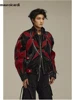 Mauroicardi Spring Autumn Cool Handsome Crocodile Print Patchwork Pu Leather Jacket Men Color Block Luxury Designer Clothes 2024 6