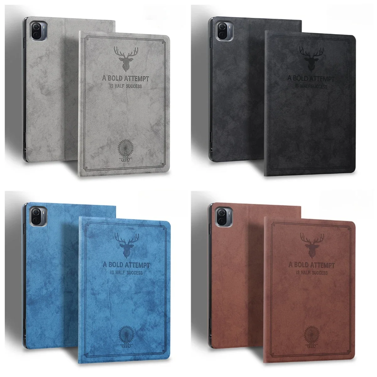 Slim Retro Folding Flip Stand PU Leather Smart Cover