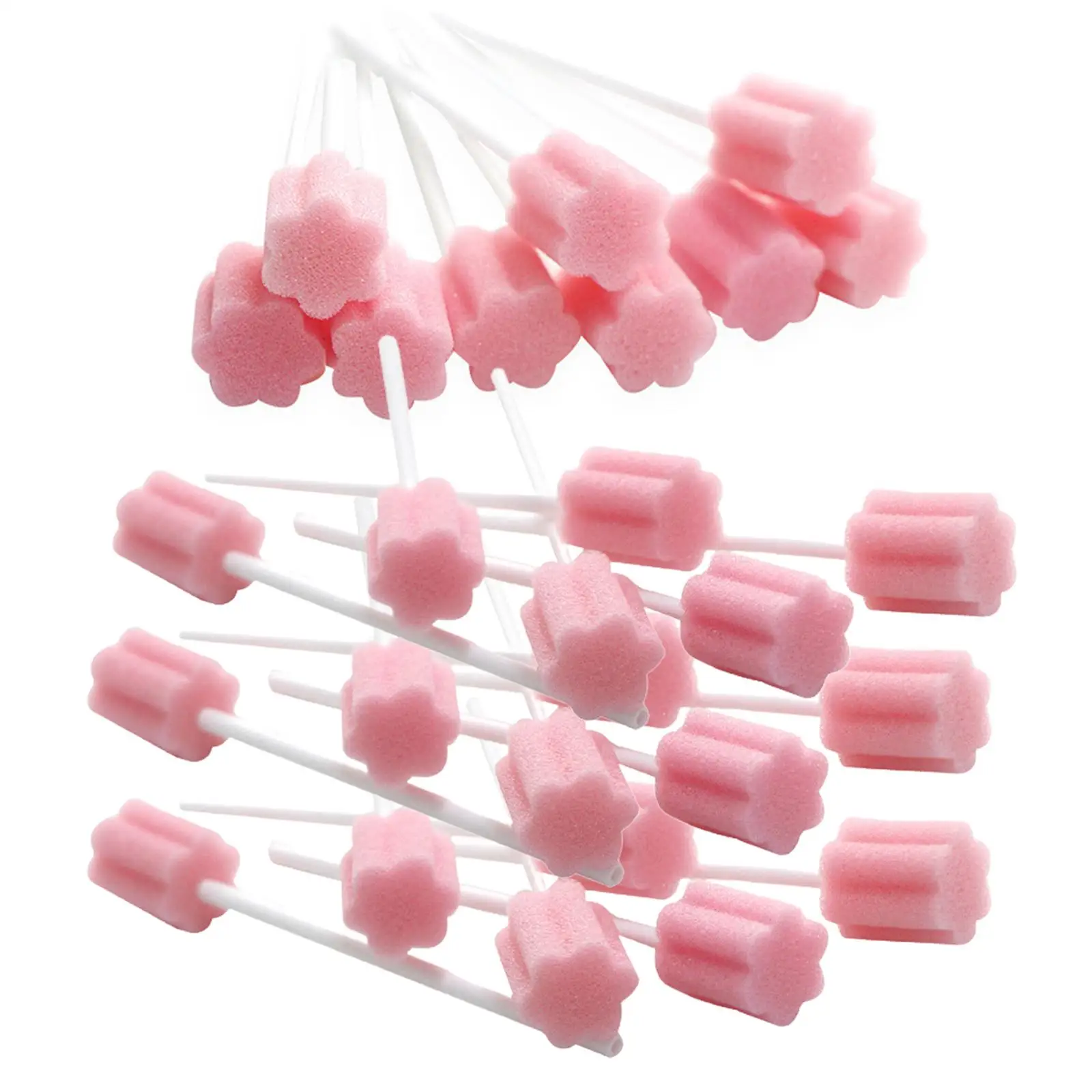 100x Tooth Cleaning Mouth Swabs for Oral Cleaning Tongues Coating Bad Breath