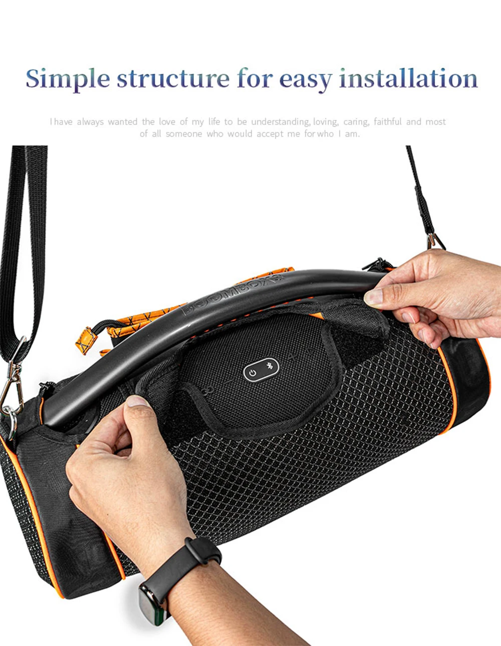 Portable Storage Bag for JBL BOOMBOX 1/2/3 Gen Speaker Sound Permeable Bags BOOMBOX3 Outdoors Travel Carrying Transparent Case