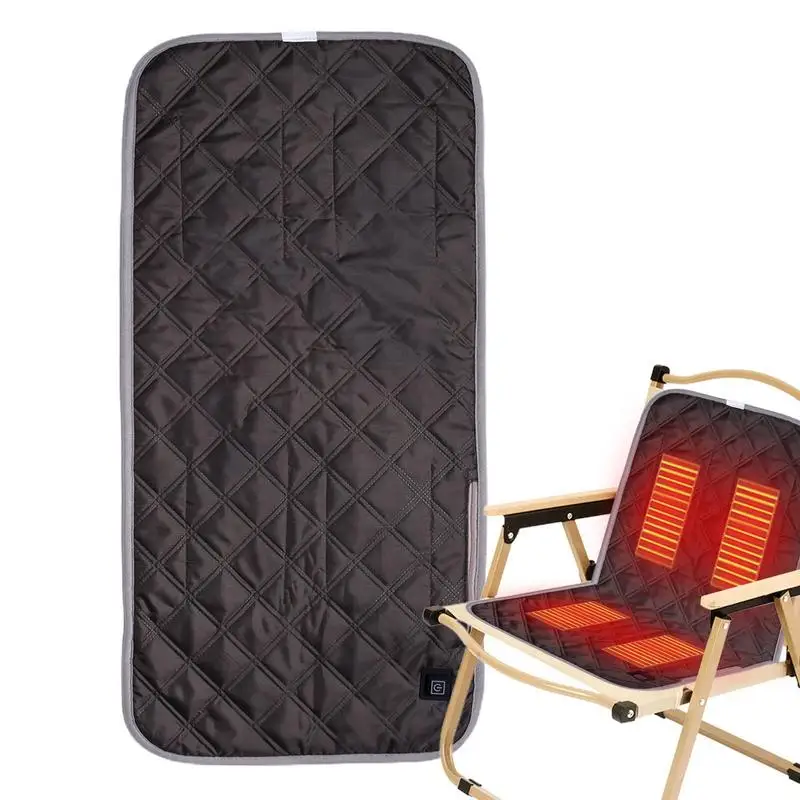 

Подушка на стул с электрическим подогревом, USB-подушка для сиденья с 3 режимами нагрева, зимняя теплая подушка для портативного кемпинга, дома, походов, автомобиля, рыбалки