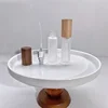 9ml Portable Frosted Glass Spray Bottle Beech Lid Perfume Bottle Walnut Cover Empty Bottle Sample Vial Cosmetic Container 4
