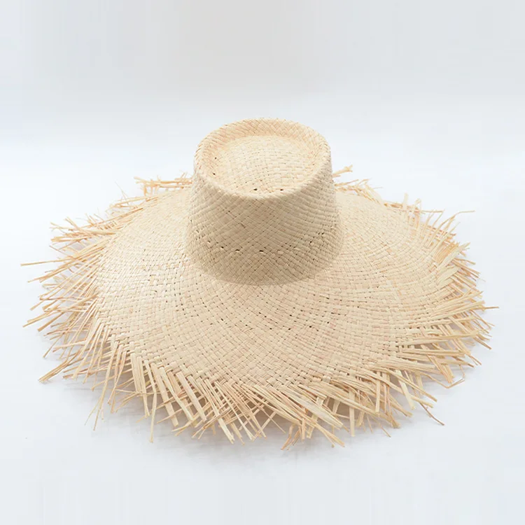 

X216 Brim Straw Hat Summer Outdoor Beach Sunscreen and Sunshade Lafite Straw Hat Summer Sun Beach Cap Adjust