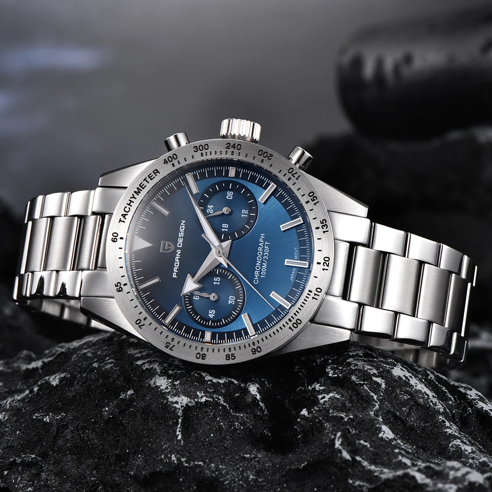 PAGANI DESIGN 2025 New Retro Moon Watch For Men Quartz