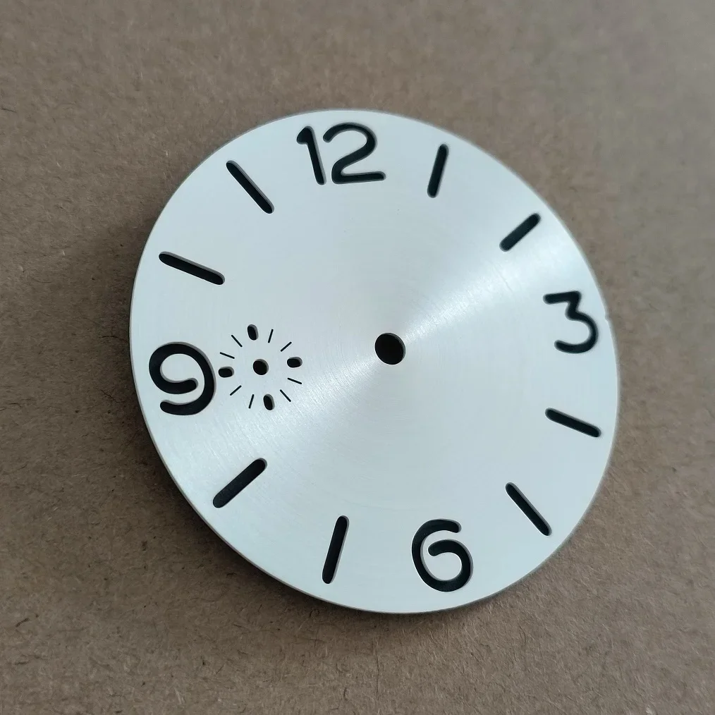 Watch Dial 39mm Sandwich silver dial Thickness 0.8mm Suitable for ST3600 ETA6497 movement none luminous