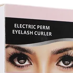 Portable Electric Eyelash Curler Device ABS White Makeup Tool