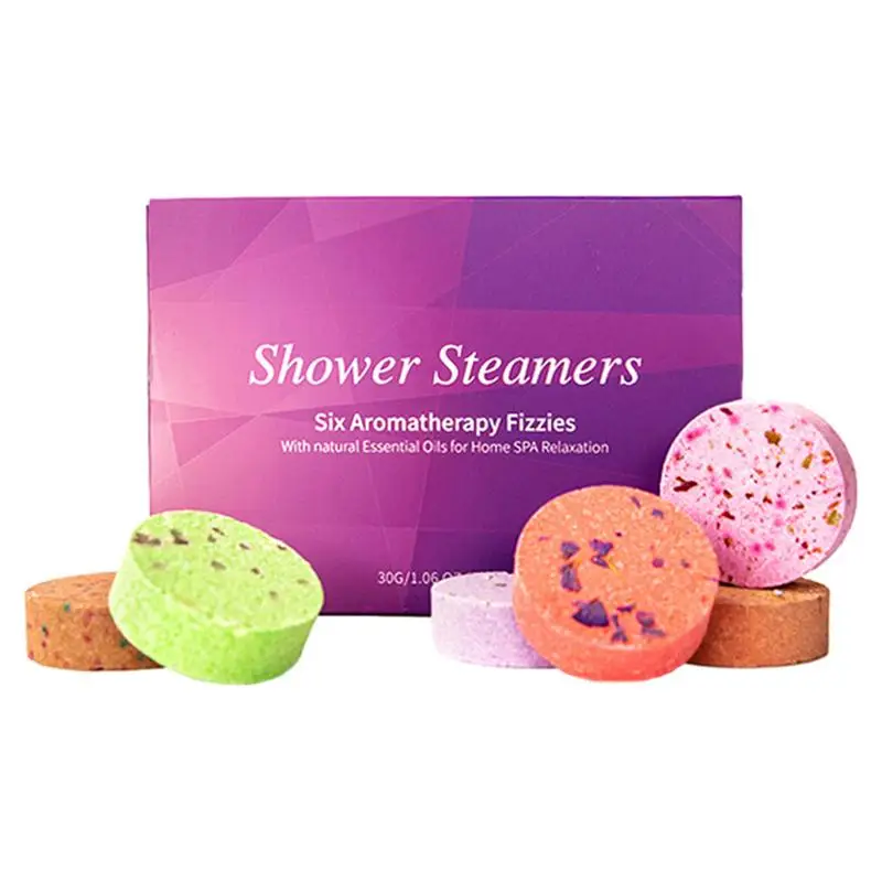 

6pcs Aromatherapy shower Tablets Dried Flower Fragrance Fragrant Shower Tablets Essencel Oil Stress Relief shower tablets