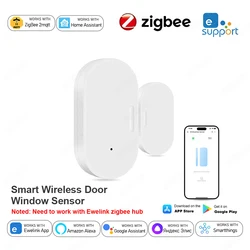 Wireless Door and Window Sensor Alarm Detector with Alexa and Home Assistant Integration (1PCS)