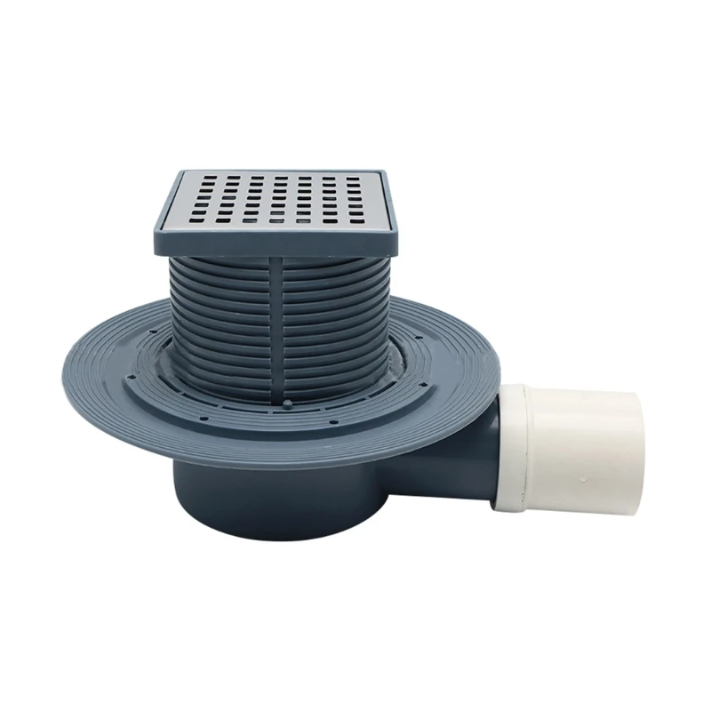

E5BE Bathroom Floor Drain Square Shower Drain Hair Catcher Waste Filter Drainages