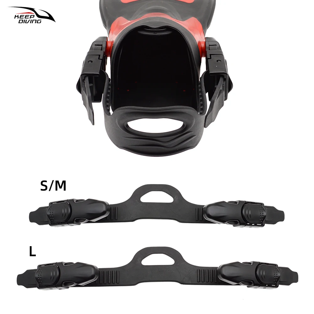 Adjustable Scuba Diving Fin Straps with Buckles (1 Pair)