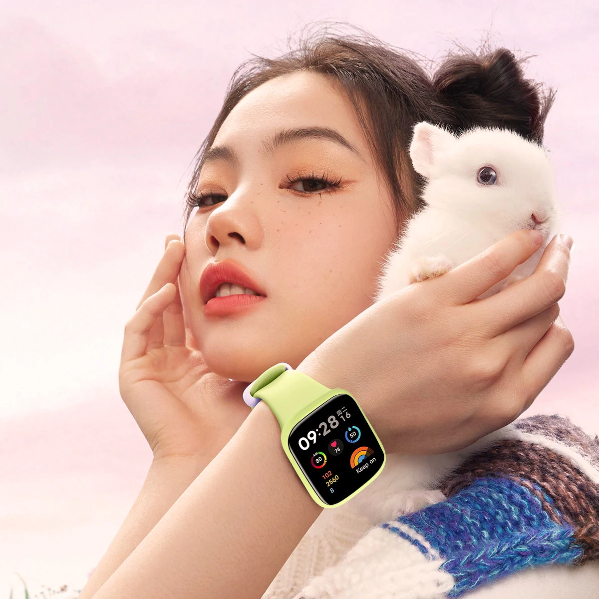 Premium Soft TPU Silicone Case for Smart Watch with Frame Screen Protector