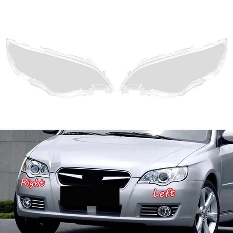 

Car Right Headlight Shell Lamp Shade Transparent Lens Cover Headlight Cover for Subaru Legacy 2006-2009
